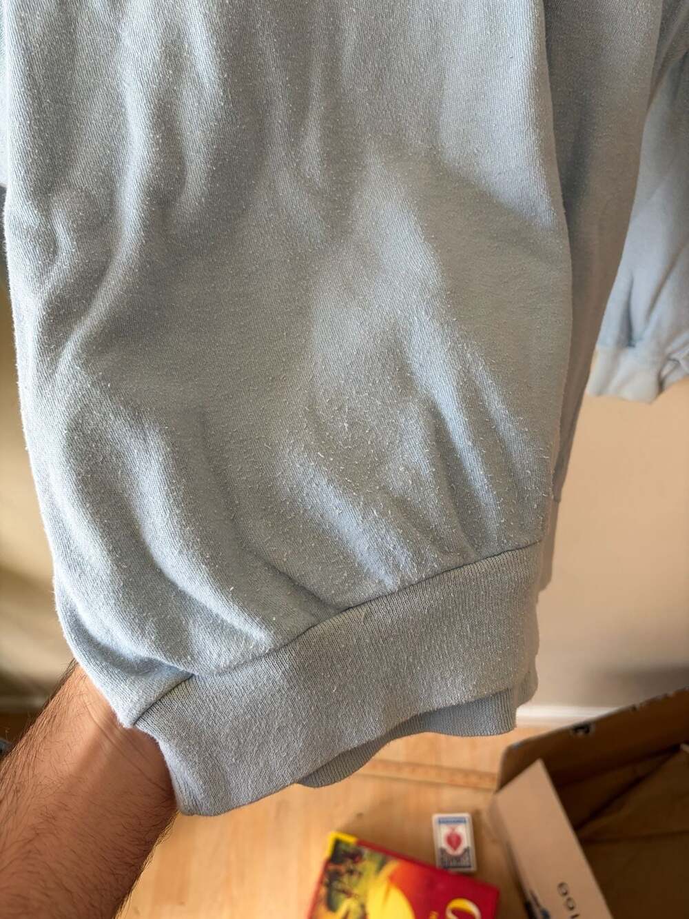 Vintage London Sweatshirt Size L Light Blue Sunset Graphic - Picture 6 of 6